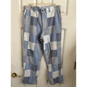 Brooks Brothers 346 madras cotton patchwork trousers size 33 x 30